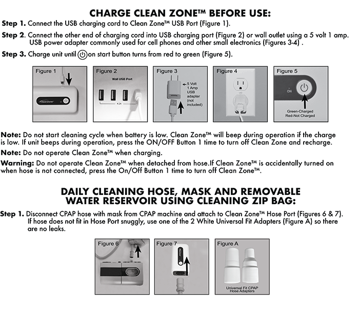 See the full details of operating Clean Zone™